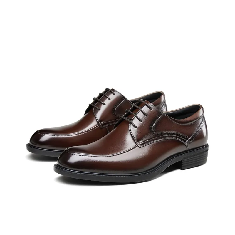 KANGNAI Business Leather Shoes Men's Black-6