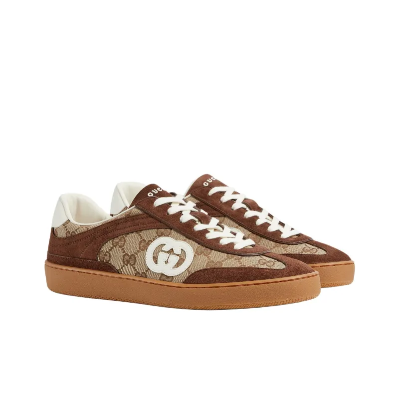 GUCCI G75 'Interlocking G Dark Brown Suede'-2