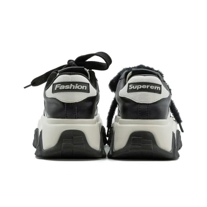 Little Sue Skateboard Shoes Women's Low Top Black/White-16
