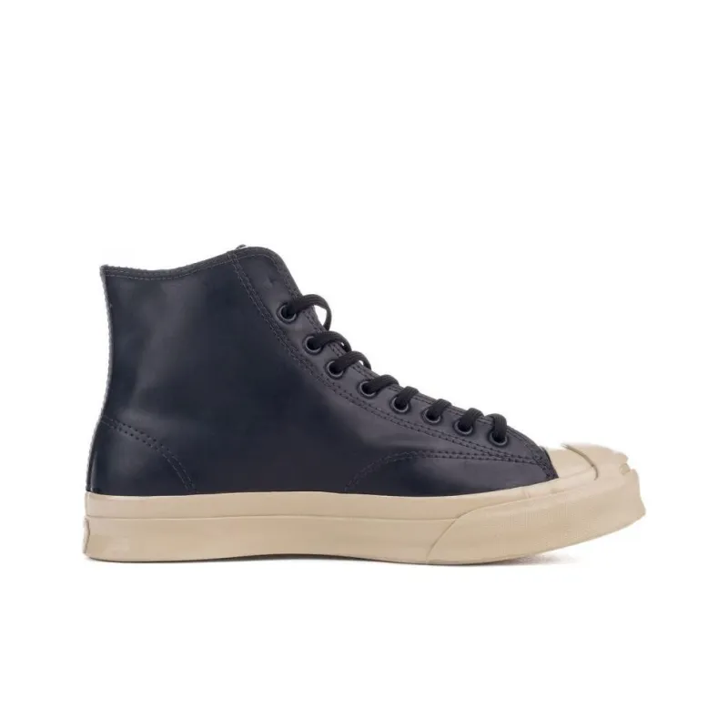 Converse Jack Purcell Anti-Slip Wear-Resistant High-Top Skateboard Shoes Men's Black-1