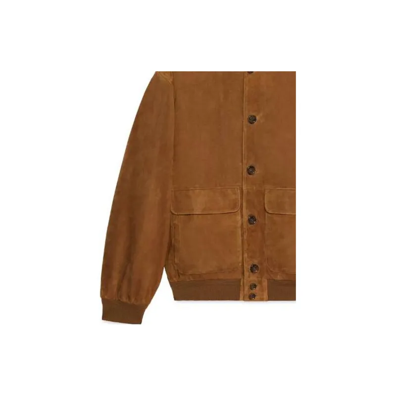GUCCI Jackets Men Brown-3