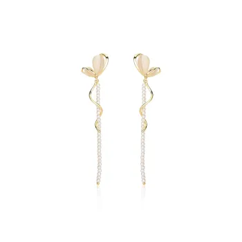 QLADY S925 Silver Stud Earrings Women's
