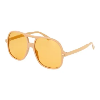GUCCI Acetate Aviator Sunglasses Women's Yellow