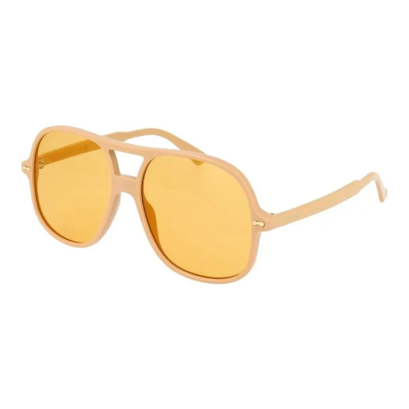 GUCCI Acetate Aviator Sunglasses Women's Yellow-0