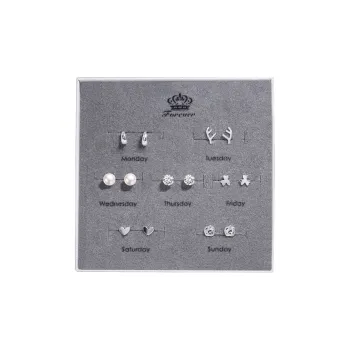 Taste The Color 999 Fine Silver Stud Earrings Women's
