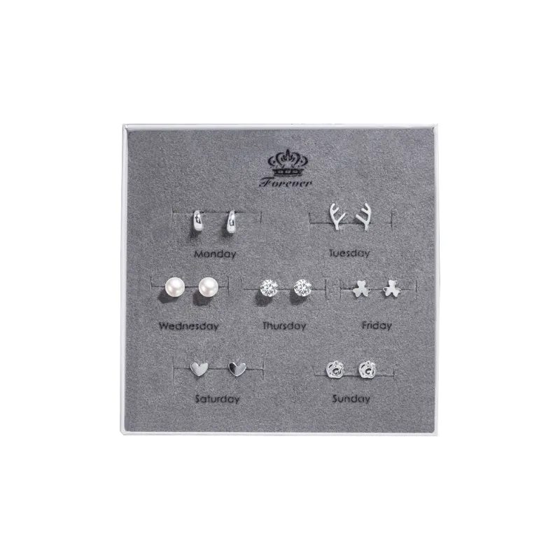 Taste The Color 999 Fine Silver Stud Earrings Women's-0