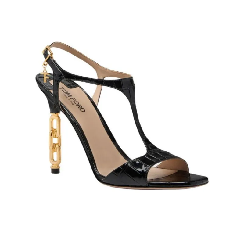 TOM FORD One Strap Sandals 10.5cm Women's Black-3