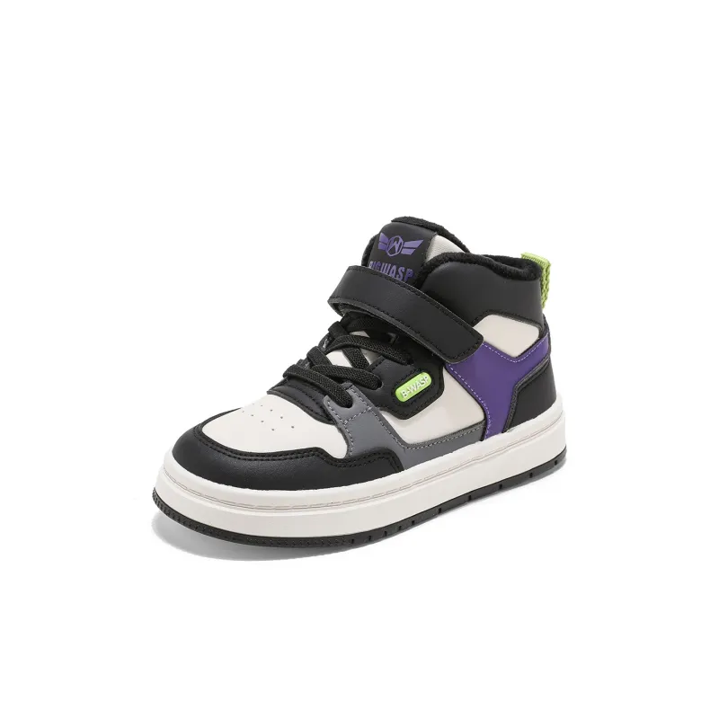BIG WASP Durable Lightweight Cushioning High Top Kids' Skateboarding Shoes Kids'-8