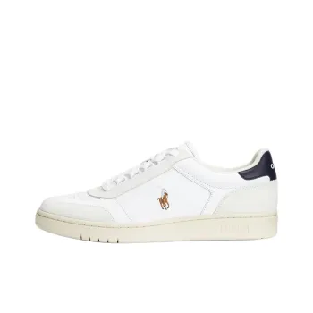 Polo Ralph Lauren Court Low Top Skateboard Shoes Men's White