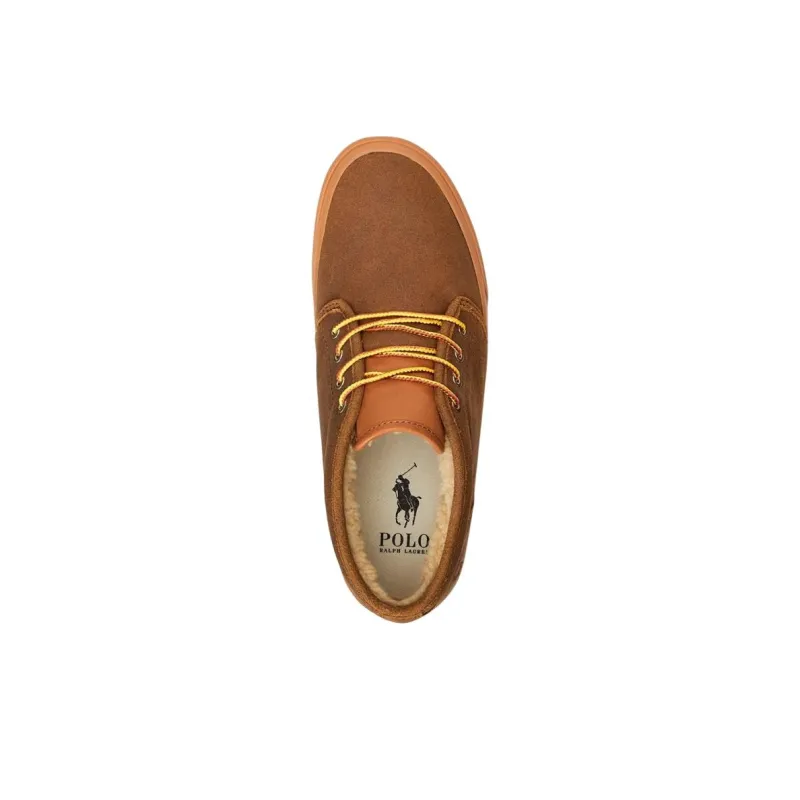 Polo Ralph Lauren Keaton High-Top Skateboard Shoes Men's Brown-3