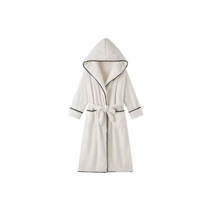 MIIOW Pajama Robe Women's White-0