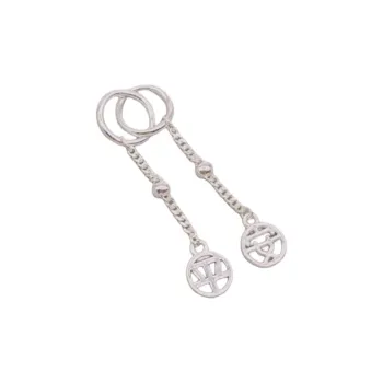 Stone Edge Poly Foot Silver 990 Sterling Silver Unisex