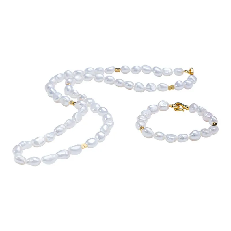 ANGEPERLE Freshwater Pearl Necklaces Women's-0