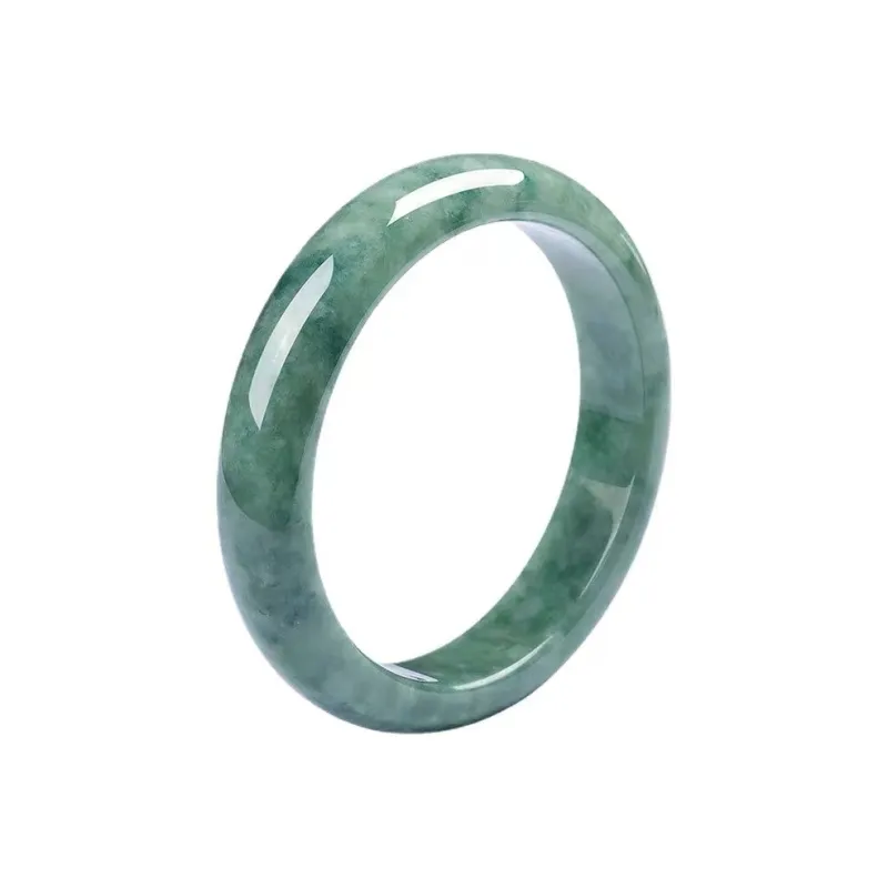 CUIYIN Bean Type Jadeite Bangles Women's-0