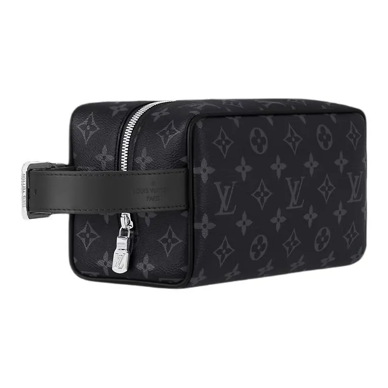 LOUIS VUITTON Locker Dopp Kit Monogram Eclipse Canvas-1