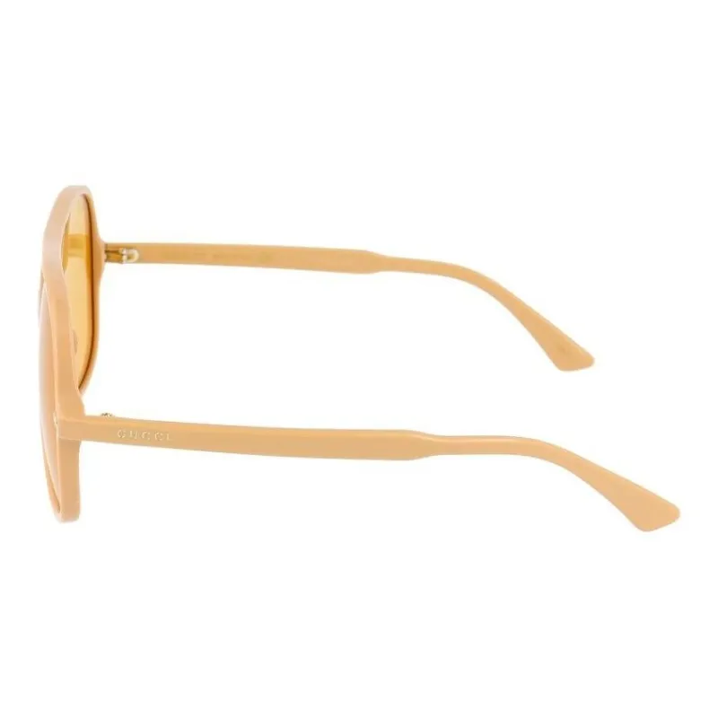 GUCCI Acetate Aviator Sunglasses Women's Yellow-2