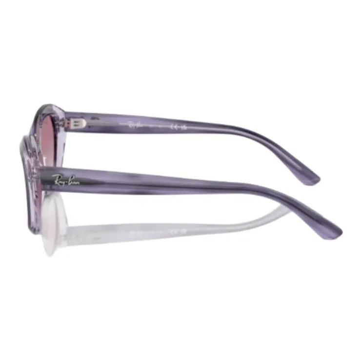 RayBan Plate Frame Round Sunglasses Kids' Purple-2