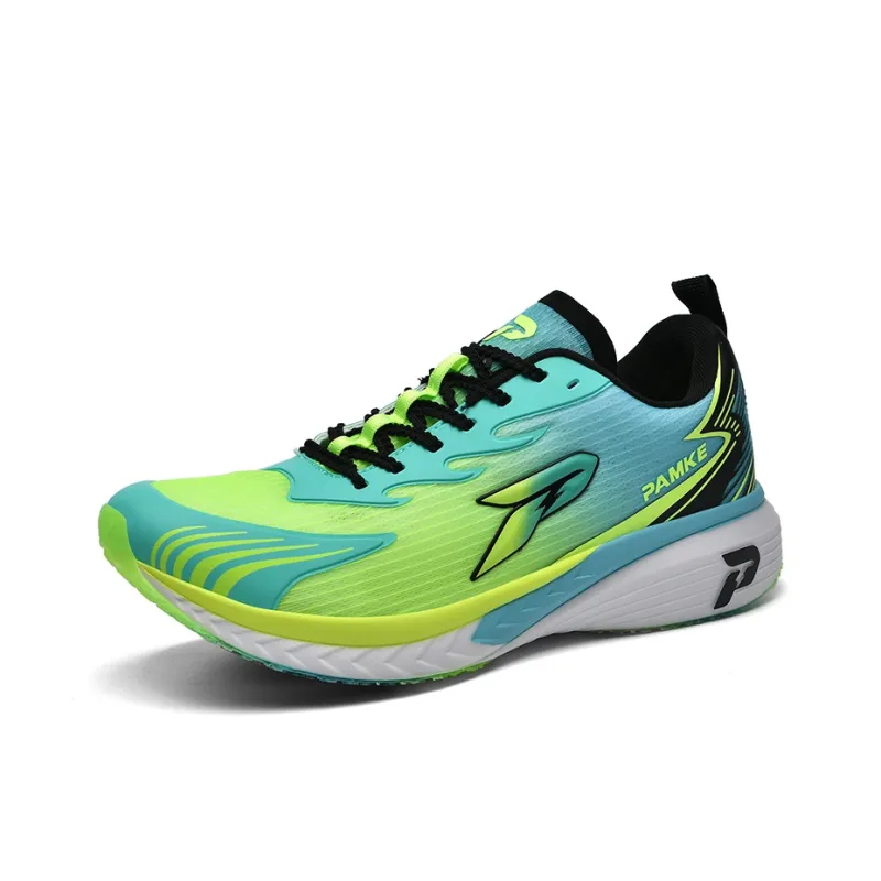 PANKE Frenzied 1.5 Anti Slip Wear Resistant Low Top Carbon Plate Sprint Running Shoes Unisex Green-1