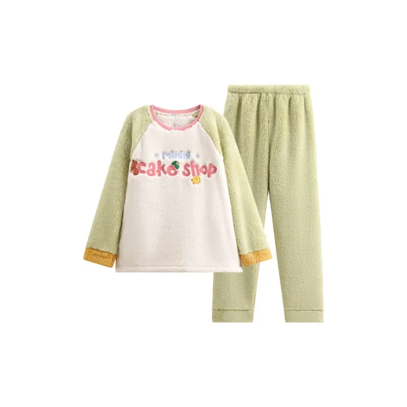 FENTENG Pajama Set Women's Light Green-0