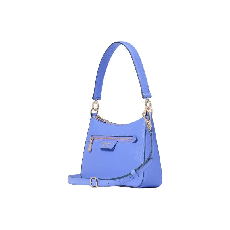 Kate Spade Hudson Litchi Grain Leather One Shoulder Handbags Women's Dark Color Lilac-1