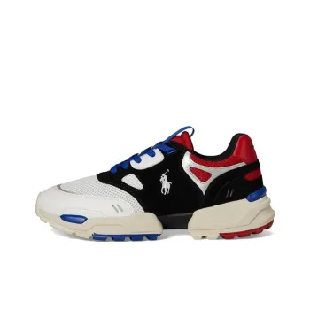 Polo Ralph Lauren Jogger Low Top Casual Shoes Men's Black Red