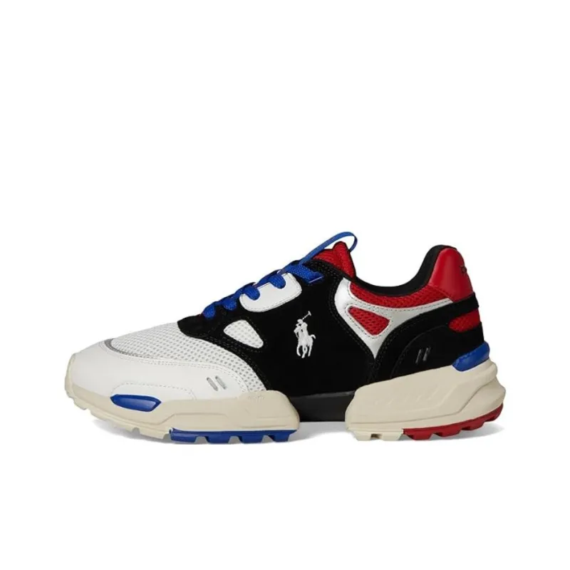 Polo Ralph Lauren Jogger Low Top Casual Shoes Men's Black Red-0