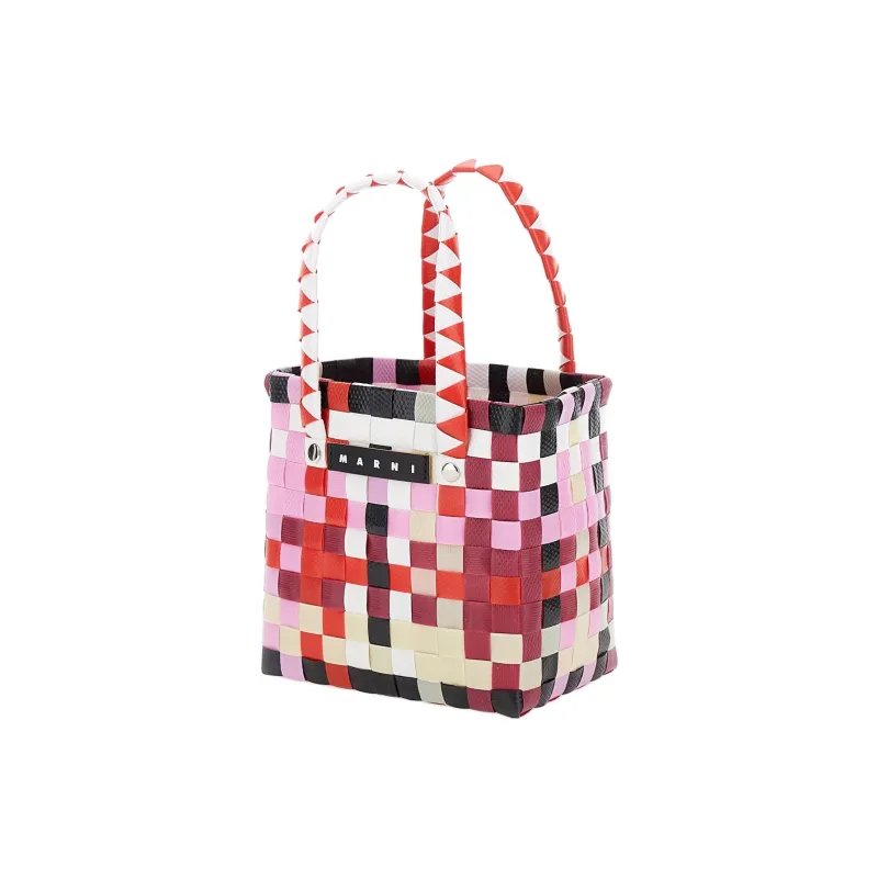 MARNI Interwoven Designed Mini Market Basket Bag-1
