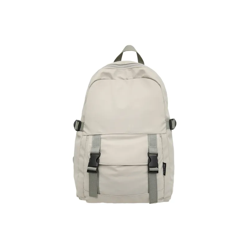 Travel Nylon Backpack Unisex Black/Gray/Khaki/Pink/Green/Purple-5