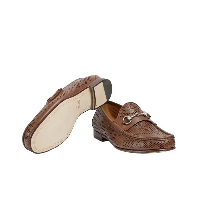 GUCCI Horsebit 1953 Loafers Men's Brown-5