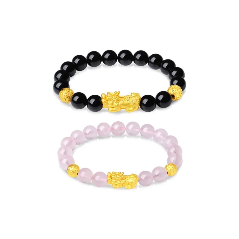 Emerald Dynasty Obsidian Bracelets Unisex-4