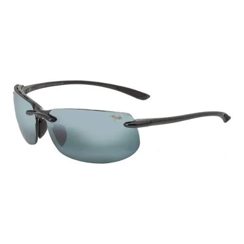 Maui Jim Rectangular Sunglasses Men's Black