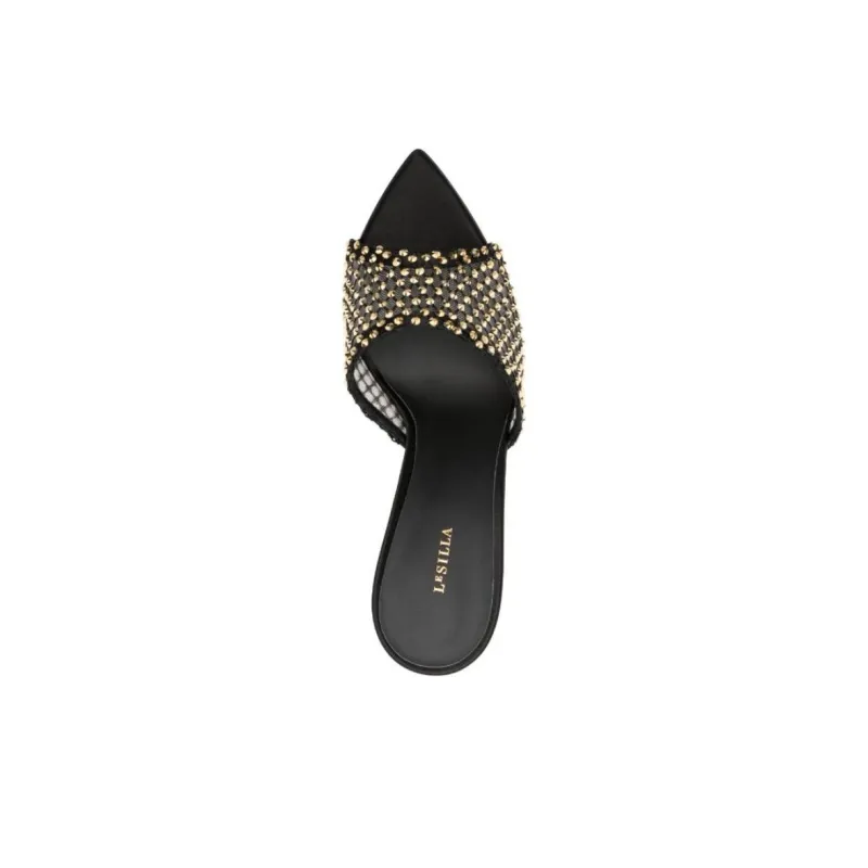 Le Silla Gilda 100mm Crystal embellished Sandals Women's-3