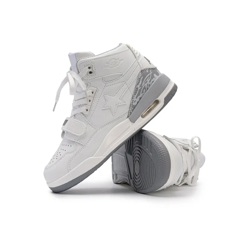 WELKIN&WZWJ Stars Collection White Sneakers Slip-Resistant Height Increasing Low-Top Skateboard Shoes Unisex-21