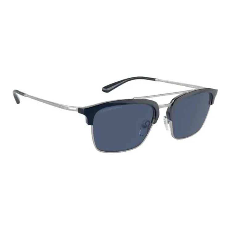 EMPORIO ARMANI Aviator Sunglasses Men's Silver-1