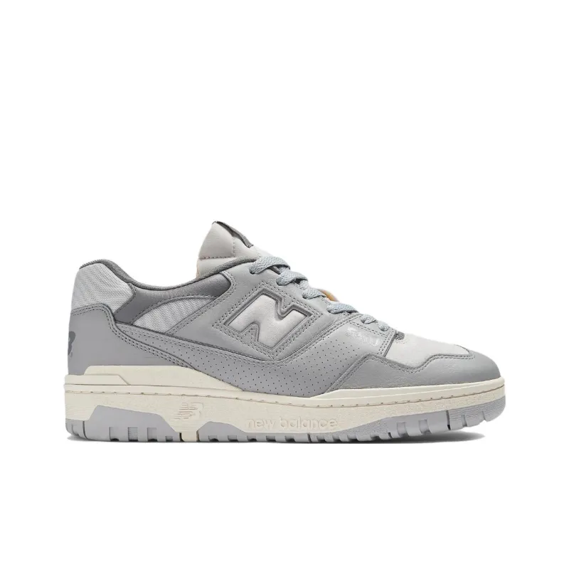 Aime Leondor x New Balance NB 550 Anti Slip Wear Resistant Low Top Skateboard Shoes Unisex Gray-1