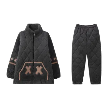 Qiao Ni Tong Pajama Set Men's Black