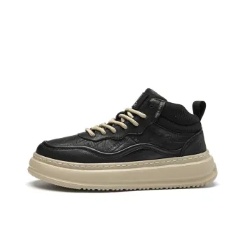 AOKANG Elegant Style Series Skateboard Shoes Men Low Top Black, Red Brown