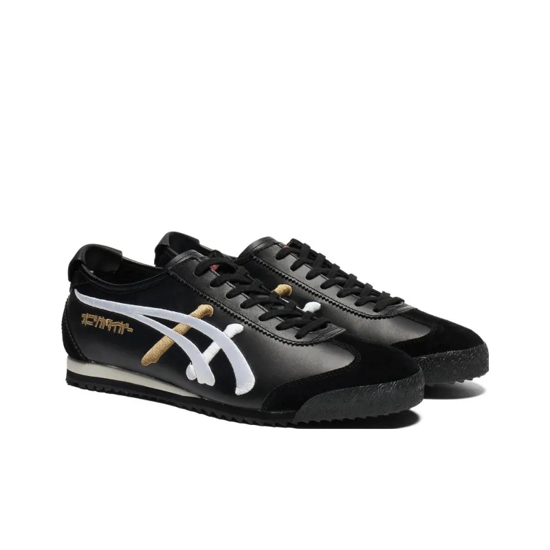 Onitsuka Tiger MEXICO 66 Anti Slip Wear Resistant Low Top Casual Shoes Unisex Black White-2