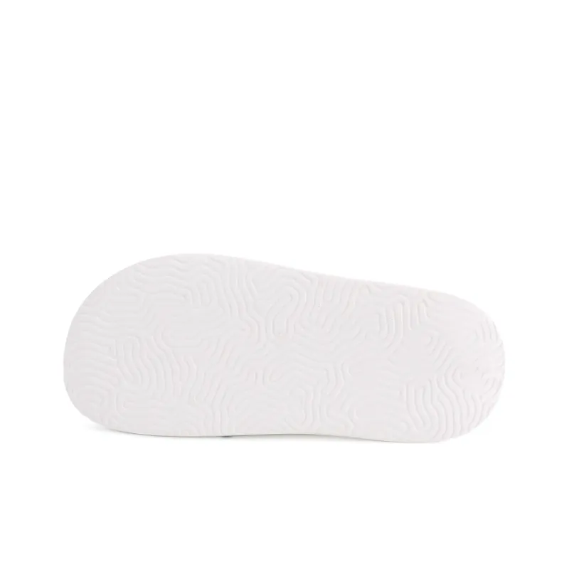 PEAK Tai Ji1.0 Slip Resistant Abrasion Resistant Slide Slippers Unisex White Dark Green-5