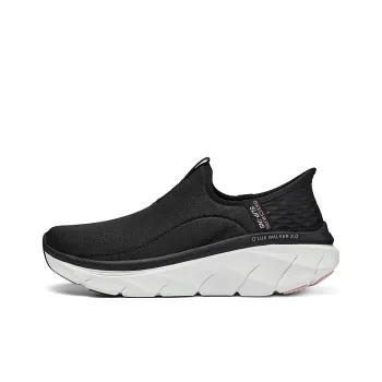 Skechers Hands Free Slip Ins Cushioning Rebound Low Top Casual Shoes Women's Black Pink