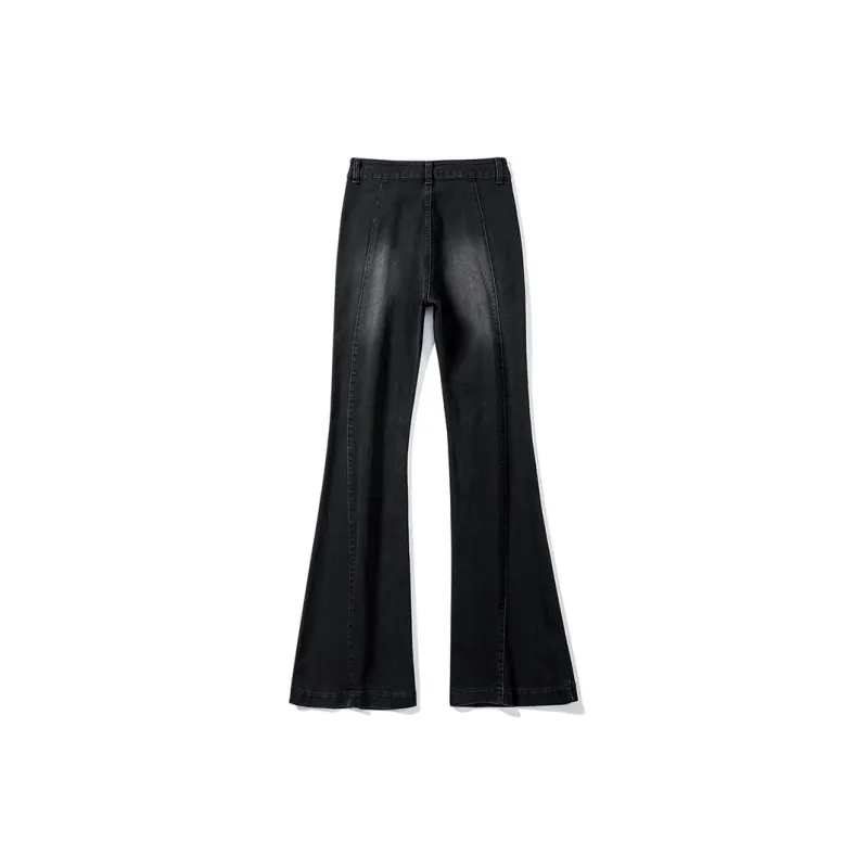 Wen Shan Jeans Women's Black Gray-1