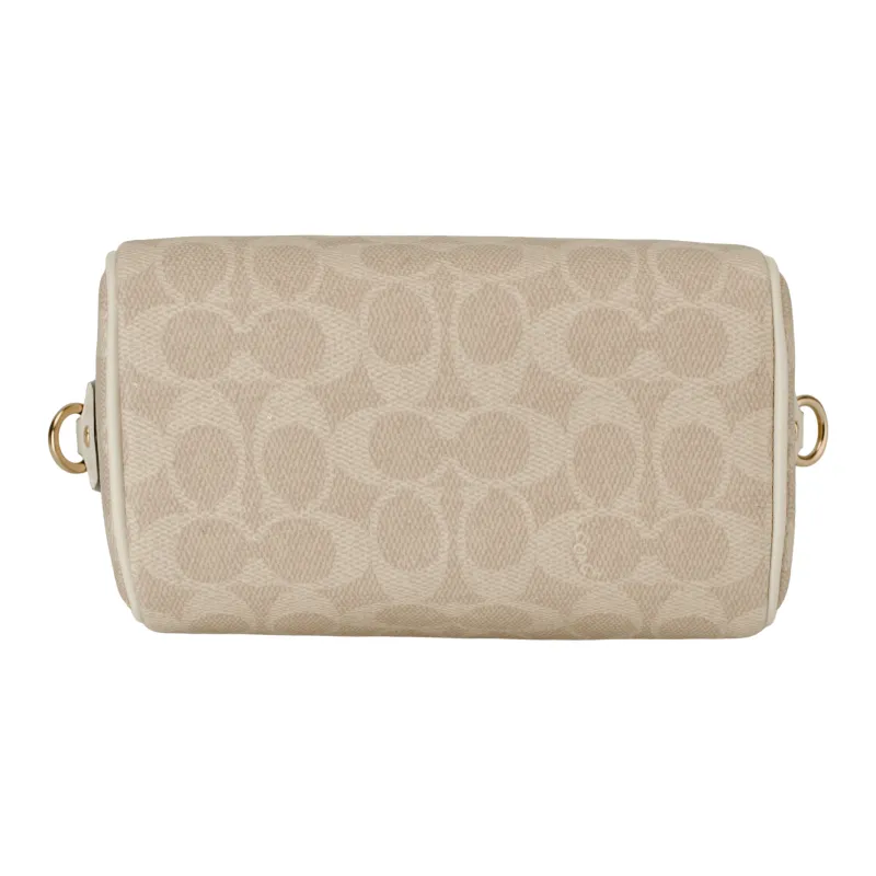 COACH Rowan PVC Bonded Leather Shoulder Bag Crossbody Bag Handbag Small Size Women's Vanilla White-6