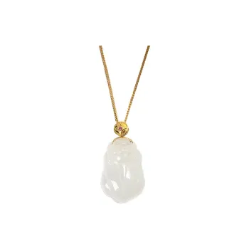 LIANGYUXI Hetian Jade Necklaces White Jade Unisex