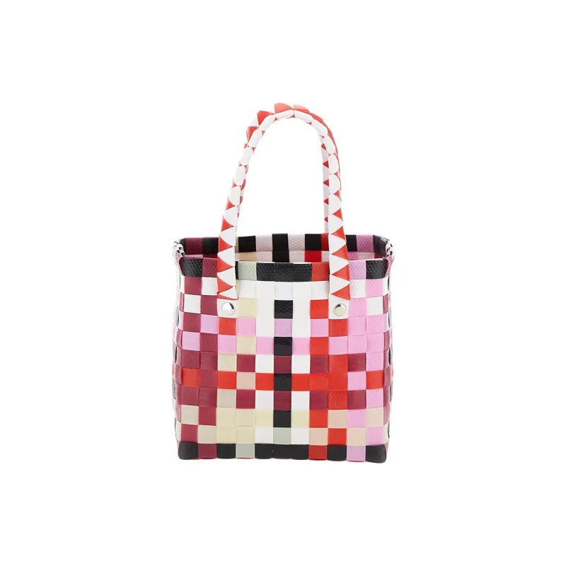 MARNI Interwoven Designed Mini Market Basket Bag-3