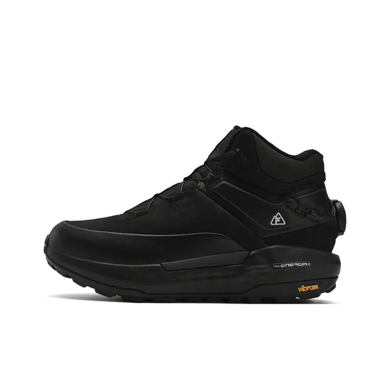 FILA BOA EXPLORER 2 Wear Resistant High Top Running Shoes Women's Black-0