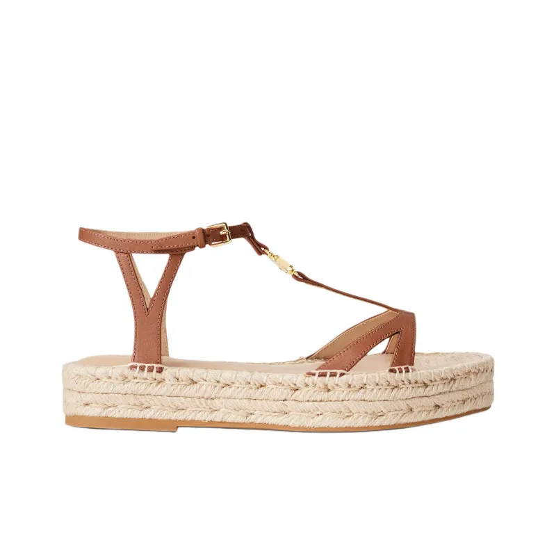 Polo Ralph Lauren Payton One Strap Sandals 3cm Women's Beige-1
