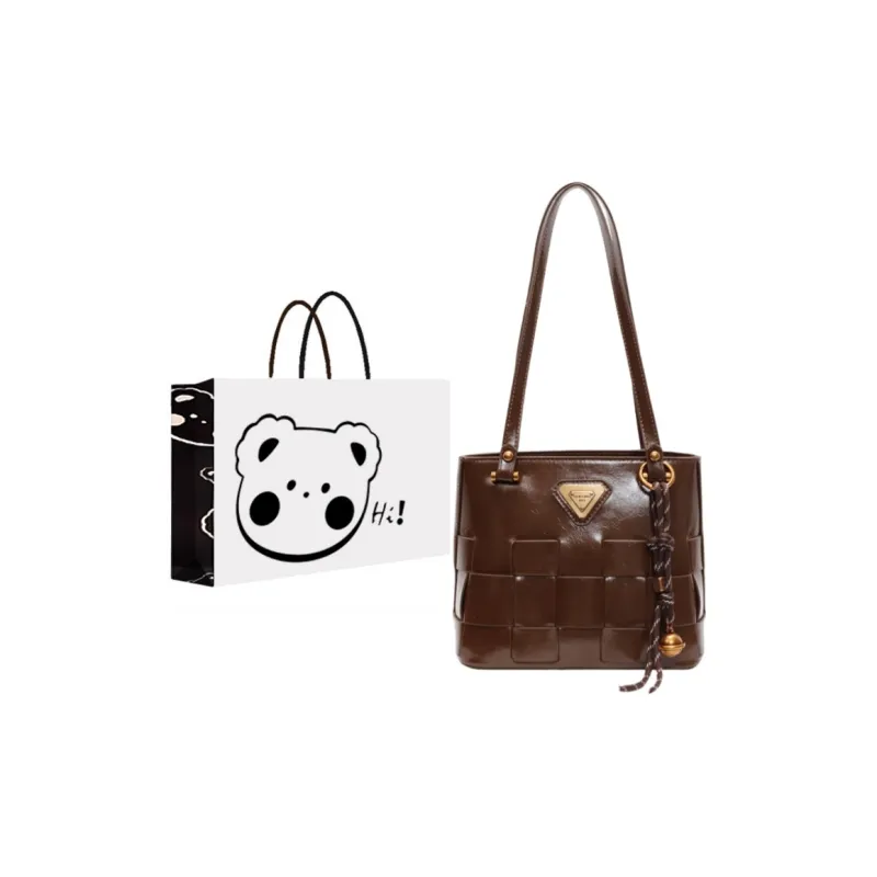 NX DOUGHNUT PU Handbag Shoulder Bag Women's Black/Ancora Red/Coffee/Brown-21