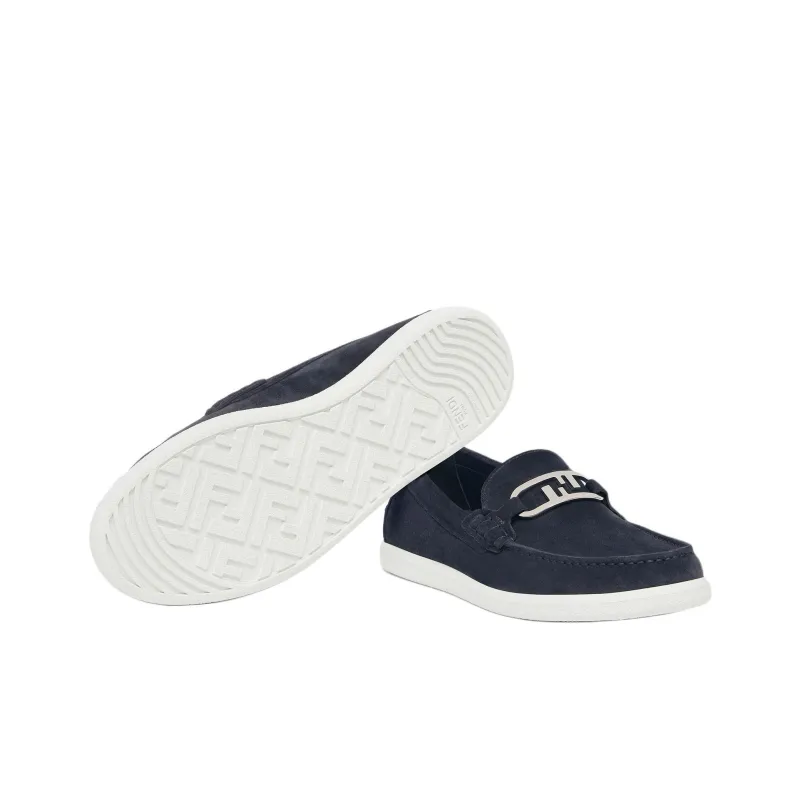FENDI O'Lock Slip On Loafers-5