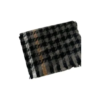 EEEENO Polyester Knit Scarves Unisex
