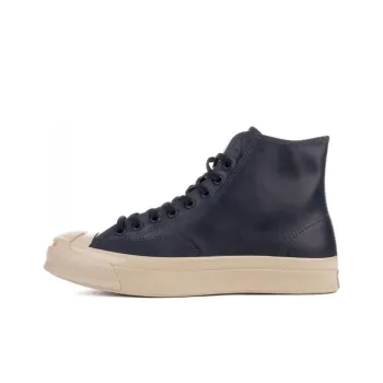 Converse Jack Purcell Anti-Slip Wear-Resistant High-Top Skateboard Shoes Men's Black
